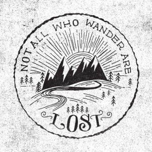 quote hippie vintage indie travel bohemian Tolkien patch wanderer