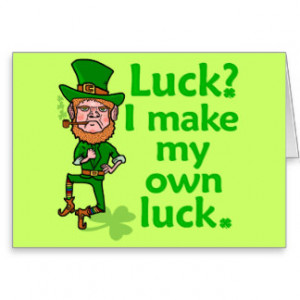 Funny Leprechaun Sayings Cards & More
