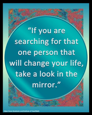 look in the mirror