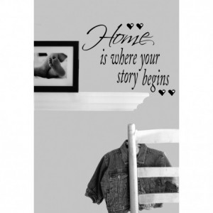 Home Is Where Your Story Begins Quote Wall Decals