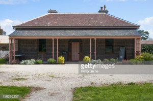 Pioneer homestead at Werribee Park Melbourne Stock Photo