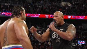 The Rock made a surprise return to WWE Raw on Monday night to confront ...
