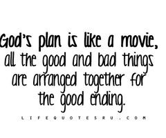 God's plan.....