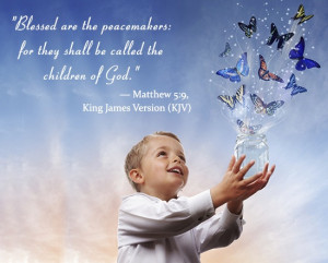 Blessing quote from the Bible from the Gospel of Matthew