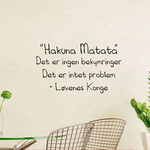 Norwegian-African-Hakuna-Matata-Letter-Word-Vinyl-Decal-Wall-Quote ...