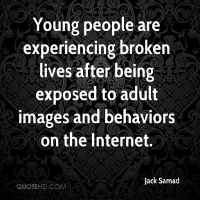 Jack Samad - Young people are experiencing broken lives after being ...