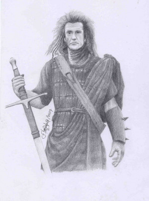 Sir William Wallace From Braveheart Drawing