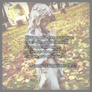 Detaching with love... Annette Vaillancourt PhD. Grieving Quotes