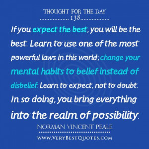 QUOTE OF THE DAY: The Realm of Possibility