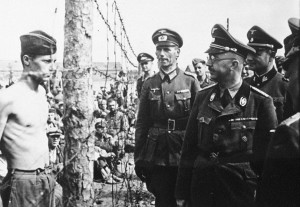 ... » Heinrich Himmler inspecting a prisoner of war camp, 1940-1941