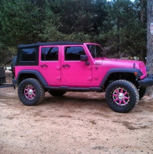 ... daily dose of Pink Jeep Wrangler ! We love Girly Cars! Enjoy