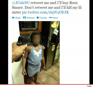 Rapper J. Cole was basically extorted by a sick fan who tweeted a ...