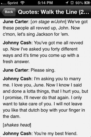 Walk the Line quotes