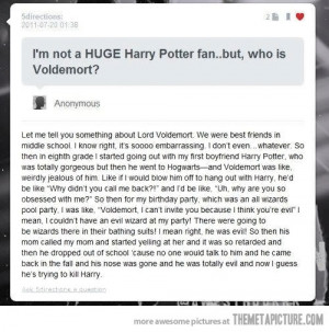 funny Voldemort story Harry Potter