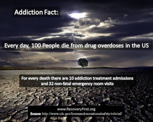 Every day 100 people die of drug overdose in the United States.