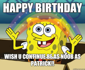 Happy Birthday You Spongebob