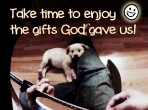take time to enjoy God's simple gifts
