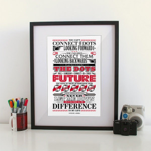Connecting The Dots. Letterpress Print. $16.00, via Etsy.