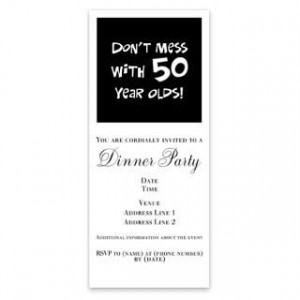 50Th Birthday Sayings Invitations 50Th Birthday Sayings Invitation