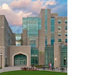 residence hall three more just like it blue gold and university halls