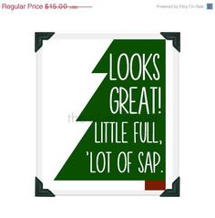 winter sale Looks Great Little Full Lot of Sap - Typography Green Tree ...
