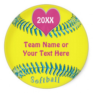 cute_softball_stickers_for_girls_softball_team ...