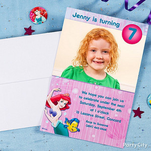 Little Mermaid Party Ideas: Invitations