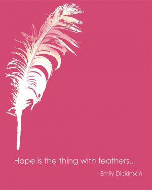 Hope Quote Feather Inspirational Positive Affirmation Typography Words ...