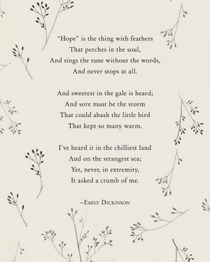 Emily Dickinson Winter Flowers