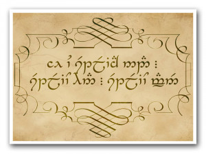 ... Of The Rings Elvish Quotes And Translations Lord of the rings quote by