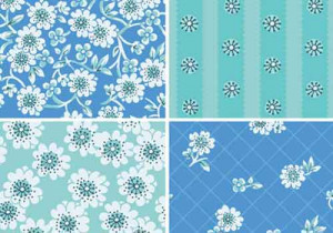 blue-flower-pattern
