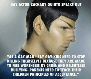 It's only logical. Zachary Quinto - Star Trek