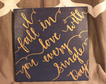 Custom Wedding Signs - Ed Sheeran T hinking Out Loud Quote ...