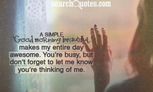Good Morning Beautiful Girls Quotes