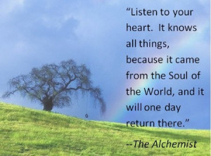 The alchemist quotes, deep, wise, sayings, heart