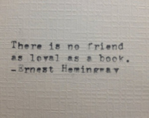 ... Ernest Hemingway Typewritten Quote On Antique Vintage Swiss Typewriter