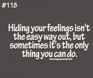 Quotes About Hiding Your Feelings