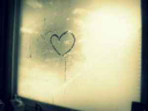 fog, heart, love, photo