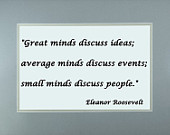 Quote Poster Famous Women Eleanor Roosevelt #1 -