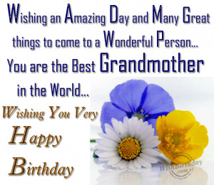 Happy Birthday Grandma Quotes