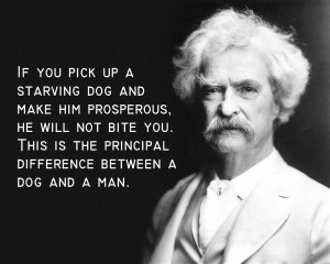 If you pick up a starving dog Mark Twain 1280x1024