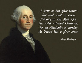 George Washington Peace Quote Poster