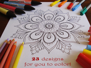 Click here for more mandalas to color!