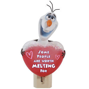 ... -Disney-Frozen-Olaf-Night-Light-Warm-Hearted-Snowman-Character-Quote