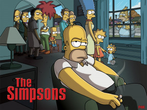 Personagens de Os Simpsons em paródia à série A Família Soprano