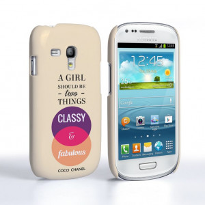 Samsung Galaxy S3 Mini Chanel ‘Classy and Fabulous’ Quote Case ...