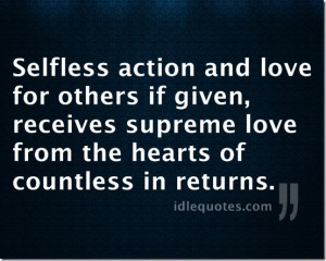 Quotes About Selfless Love