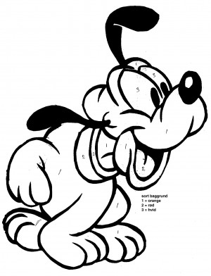 Baby Pluto Coloring Pages