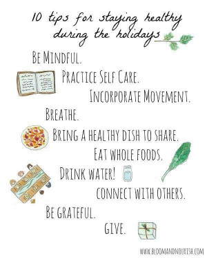 How to stay healthy over the holidays!