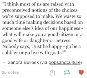 Sandra Bullock quote